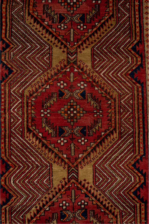 Antique Sarab Runner Rug (4' x 11')